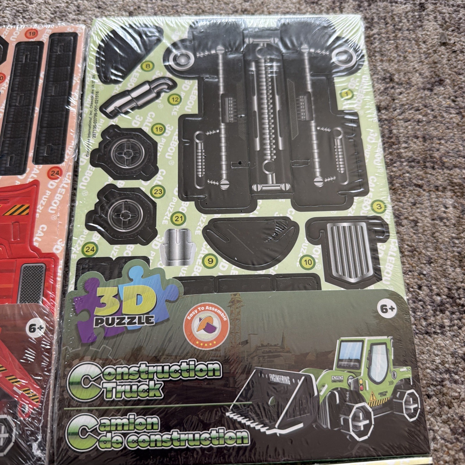 Lot Of 4 New Creative Kids 3D Puzzles Construction Trucks Greenbriar Toys Kit