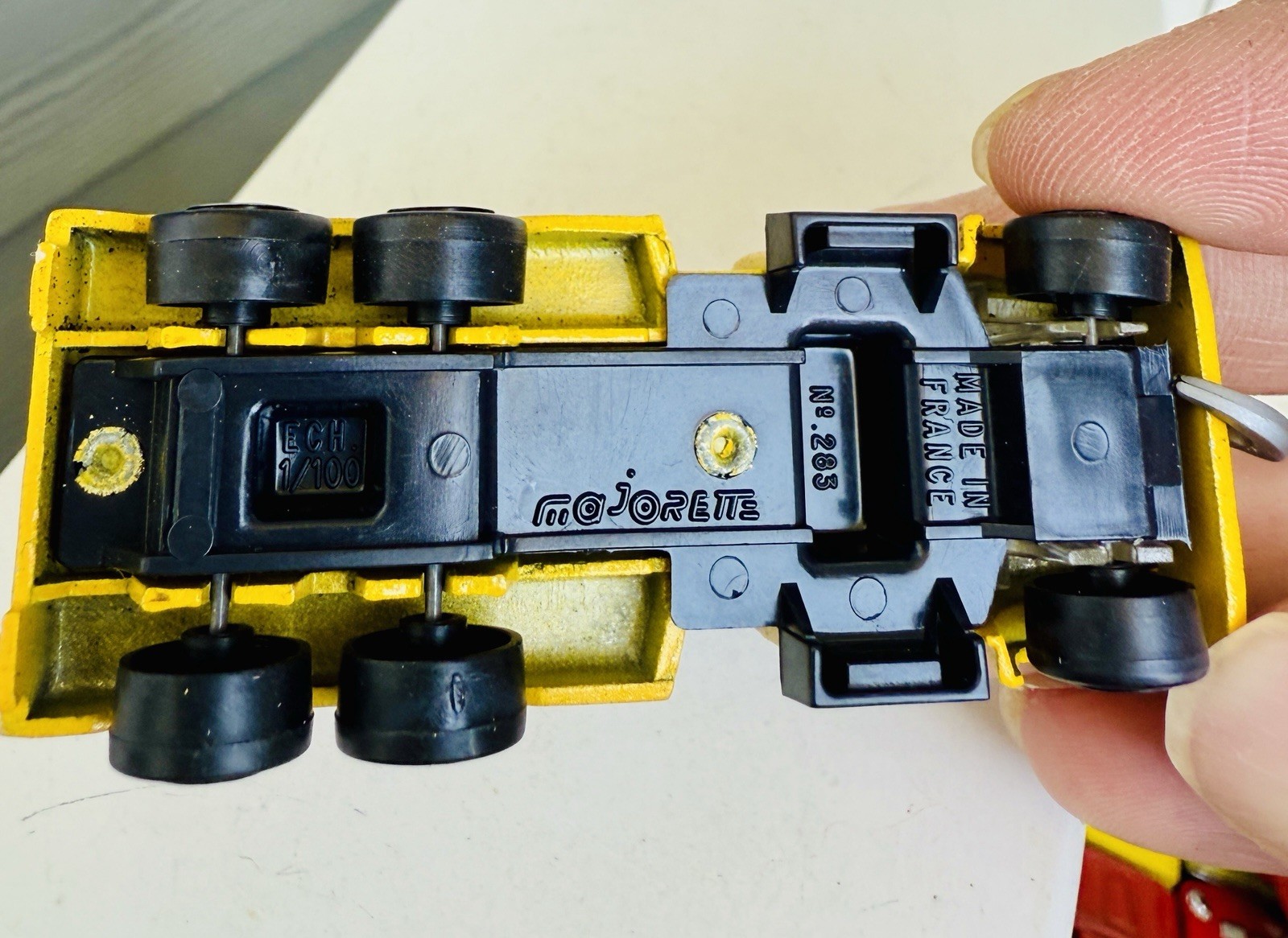 1980s MAJORETTE CONSTRUCTION TRUCK CRANE BOOM 1:100 283 251 DIE CAST SERIES 200