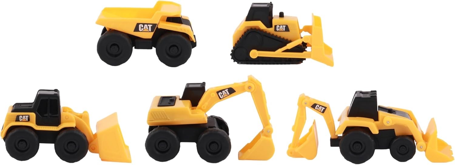 Cat Construction Little Machines 5 Pack – Great Cake Toppers