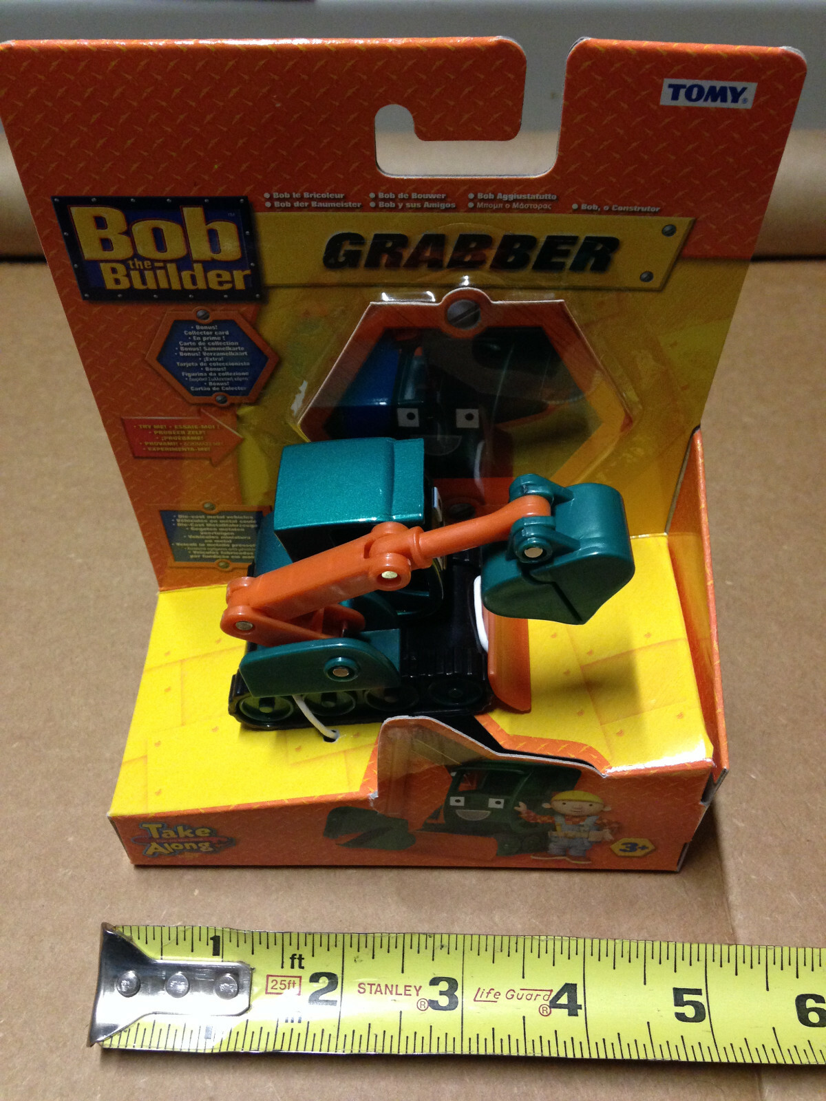 Bob the Builder Take Along GRABBER die-cast vehicle by TOMY LC65159 – New & Rare