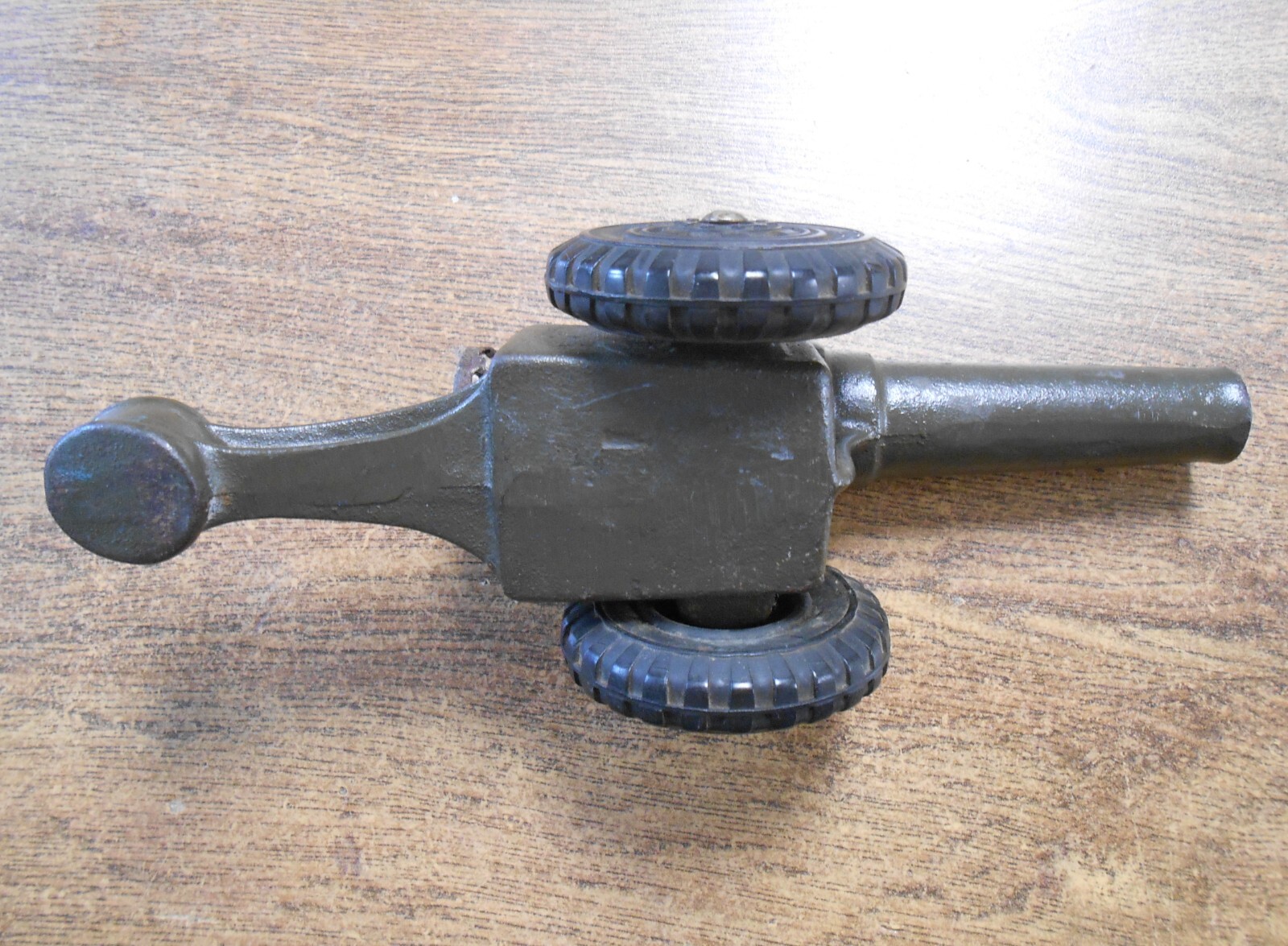 Vintage All Original Cast Iron Premier Toy Cannon Approx. 10 x 4 Inches