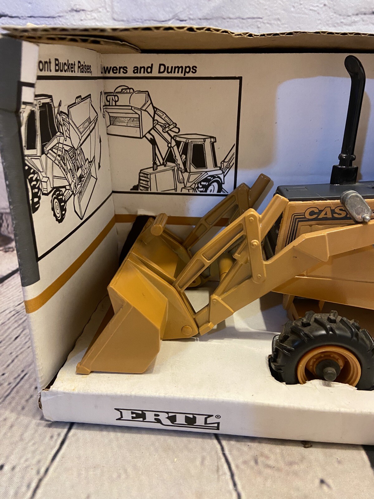 Vintage Ertl Case Loader Backhoe In Original Box 1995 Mexico