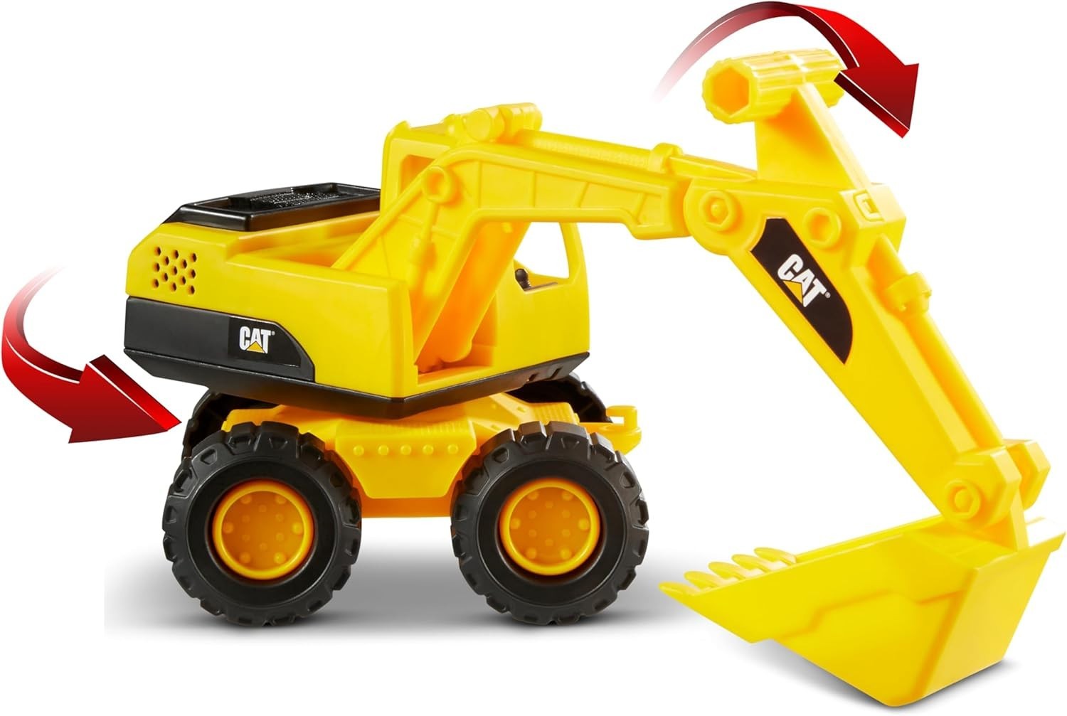 Realistic 10” Heavy-Duty Cat Excavator Toy – Ideal for Active Kids Aged 2+
