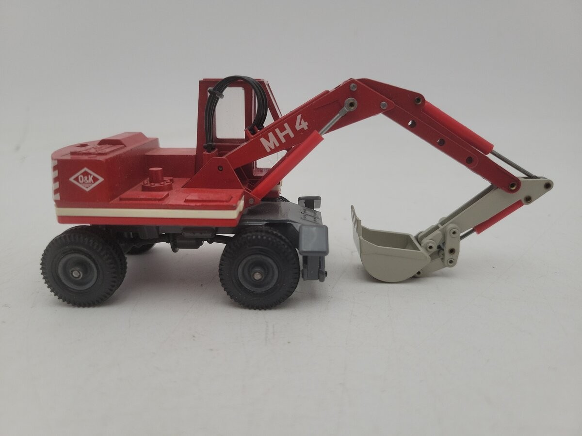 NZG 162 1:50 Scale Red O & K MH4 Mobile Wheel Excavator Die Cast Model EX/Box