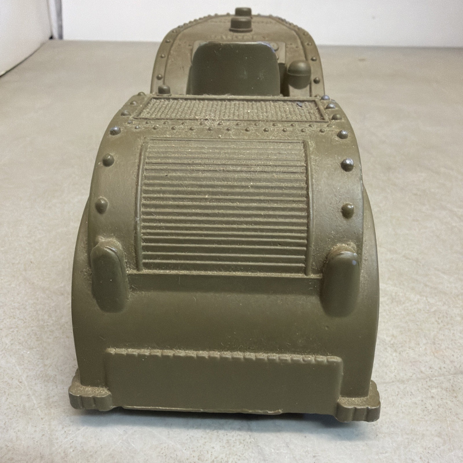 VINTAGE HUBLEY KIDDIE TOYS MILITARY ASPHALT ROLLER Die Cast 10” Long Green Army
