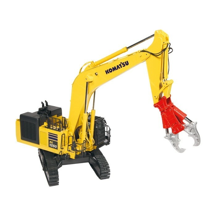 Komatsu PC1250-11 Demolition Excavator – Yellow – NZG 1:50 Scale Model #9991 New