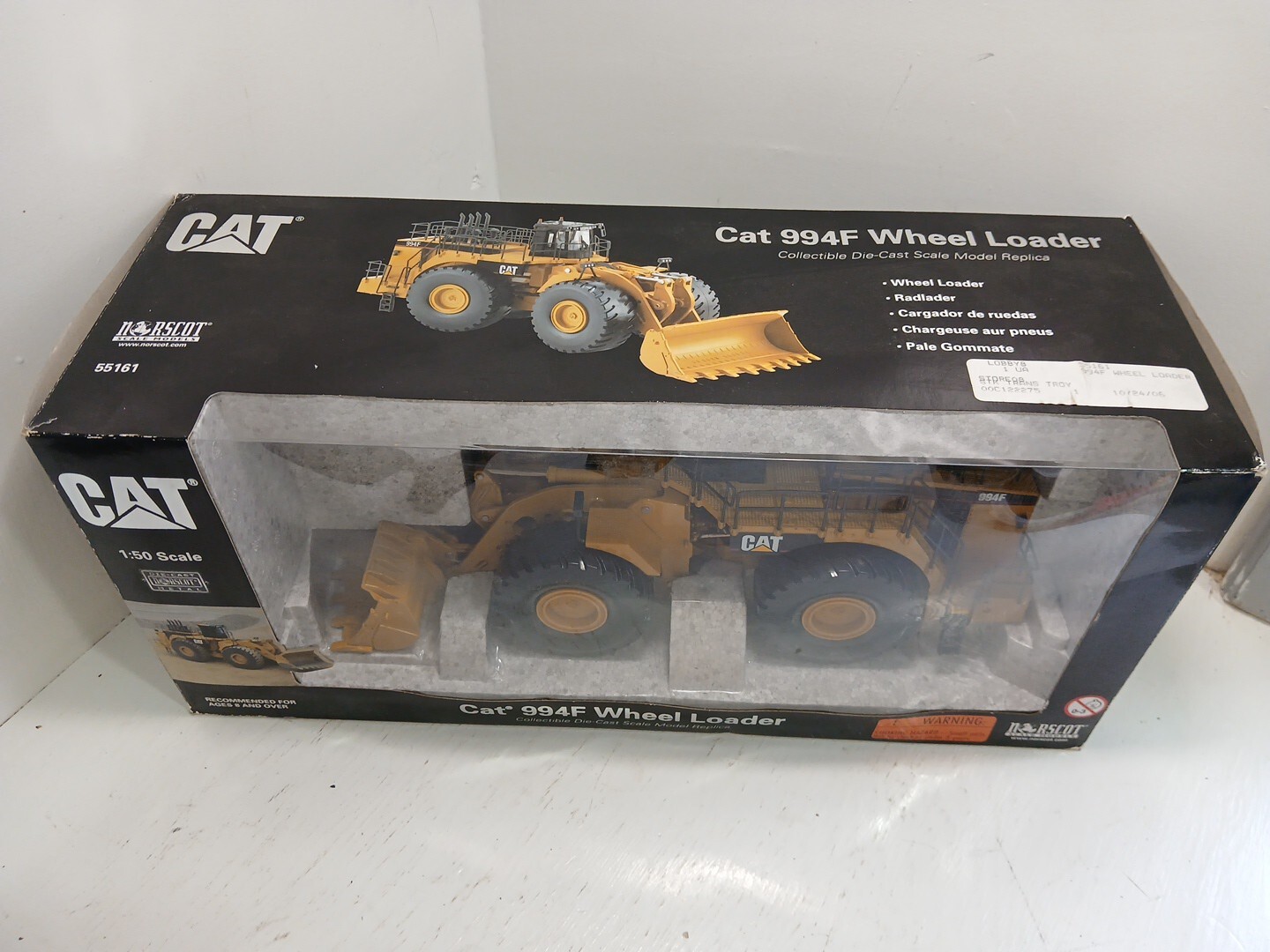 Norscot CAT 994F Wheel Loader 15-inch DieCast Model 1/50 Scale With Original Box