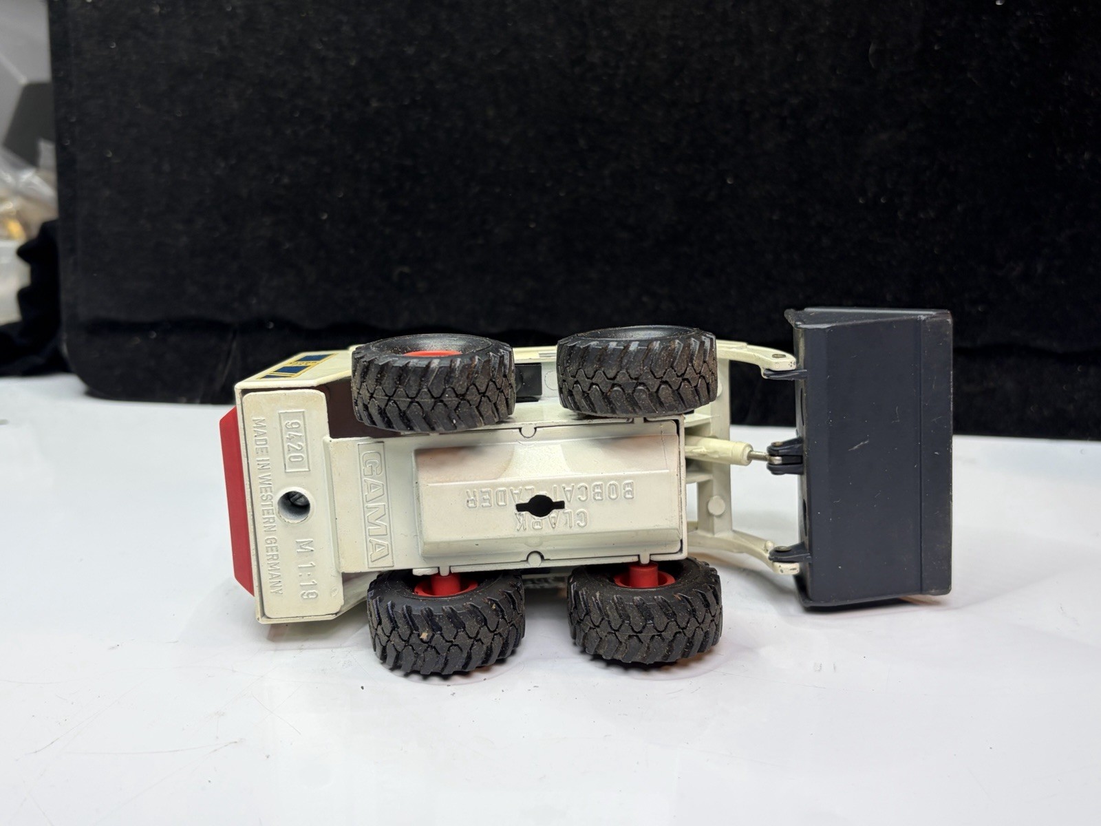 Vintage 1980s GAMA Clark Bobcat 741 Skid Steer 1:50 Diecast Model