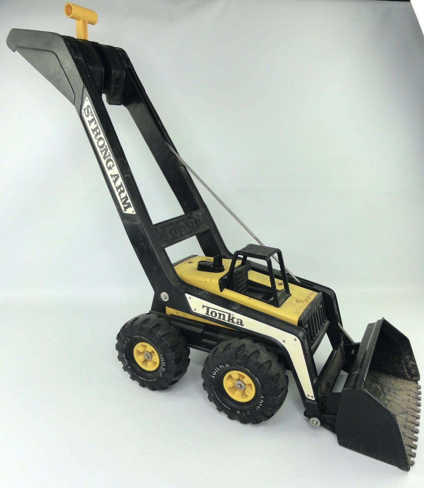 Tonka #4200 Strong Arm Loader Metal/Plastic Yellow Large Vintage