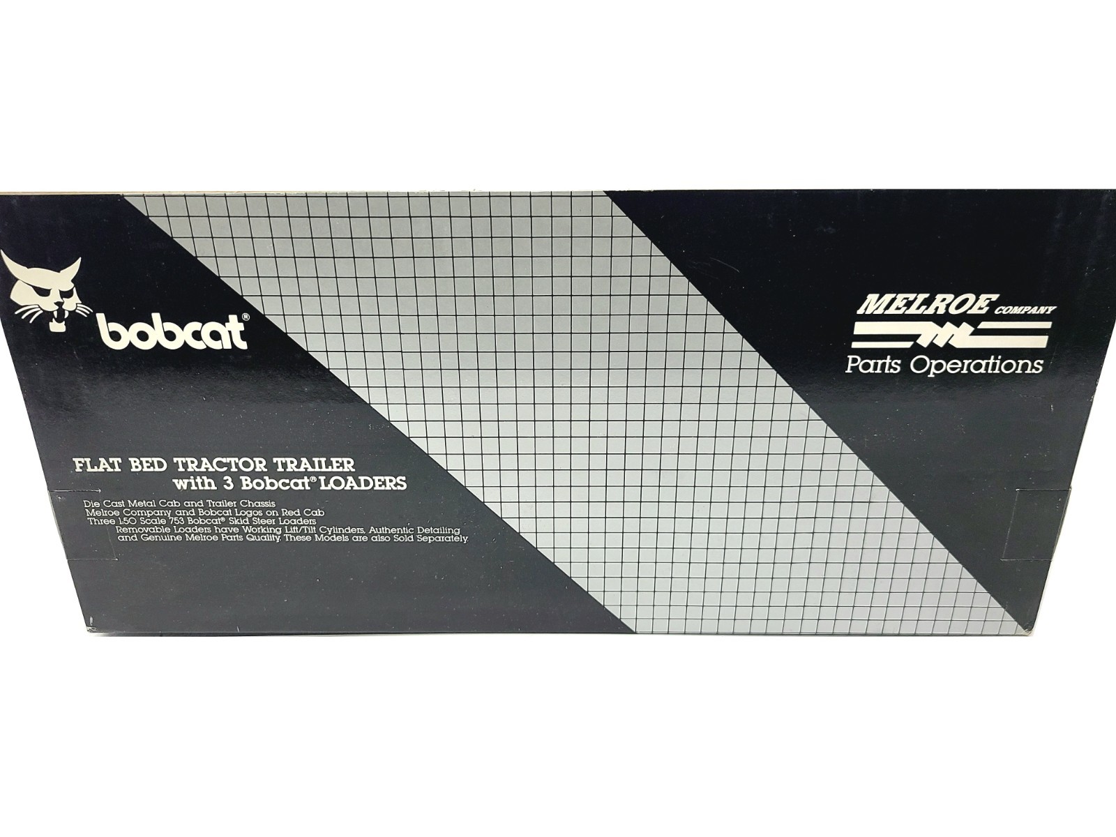 Bobcat Flatbed Tractor Trailer 3 Loaders – K-Line 1:50 Scale Model #6722754 New