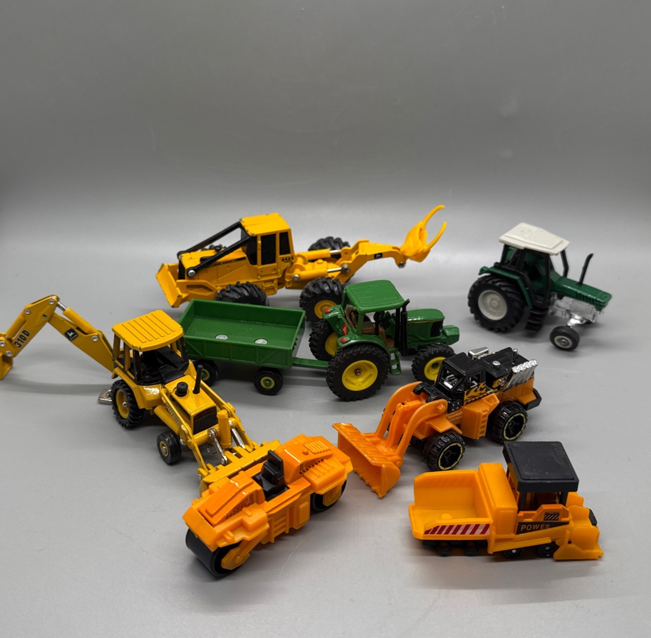 Ertl John Deere 648E Turbo Log Skidder 310 D Loader Tractor Steam Roller