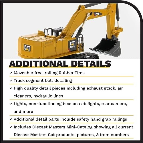 1:125 Scale Hydraulic Excavator Model | Diecast Construction Equipment & Trucks