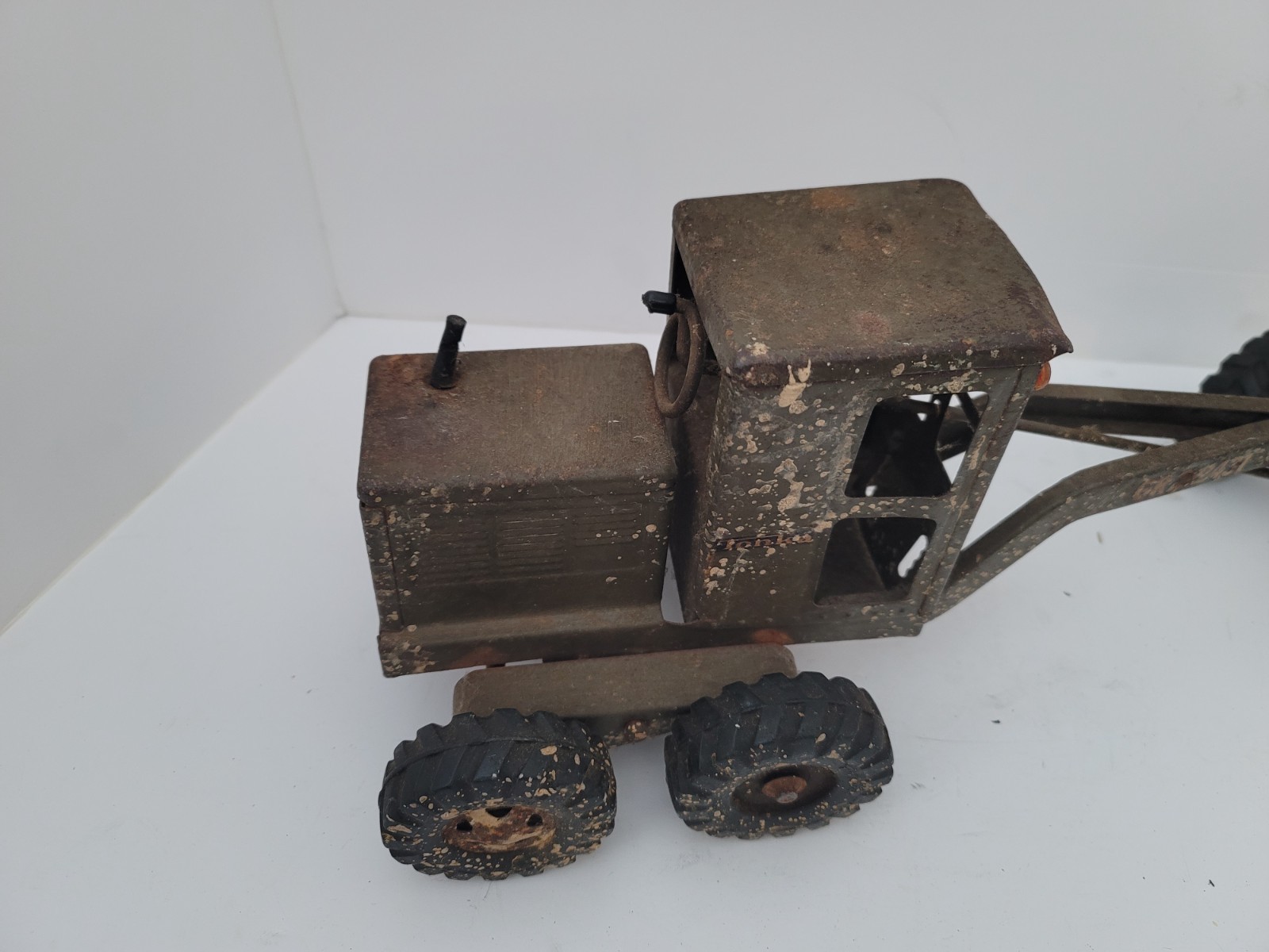 1960s Army Military Pressed Steel Tonka Road Grader – GR2-2431 For Parts