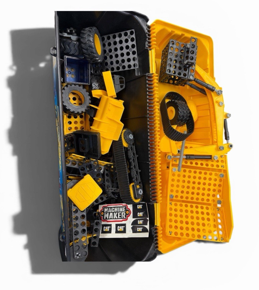 CAT Machine Maker 272 Pc Construction Building Toy 3-in-1 w/ Many Parts Manuals