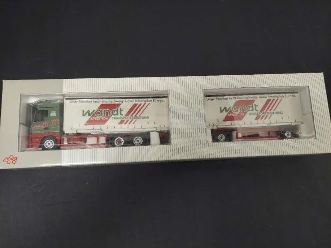 NZG Wandt MAN TGX 4×2 Curtainside Trailer 3 Axle 848-03 1/50 RARE