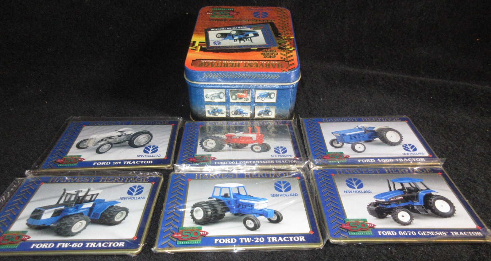 NEW HOLLAND 8870 Harvest Heritage Metal Farm 6 ERTL Collectors Cards Series 1