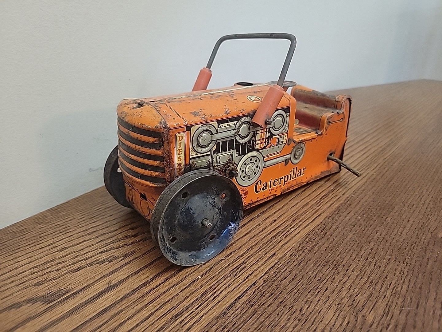 Vintage 1950’s Marx Tin Litho Heavy Duty Diesel Caterpillar Dozer Parts/Resto