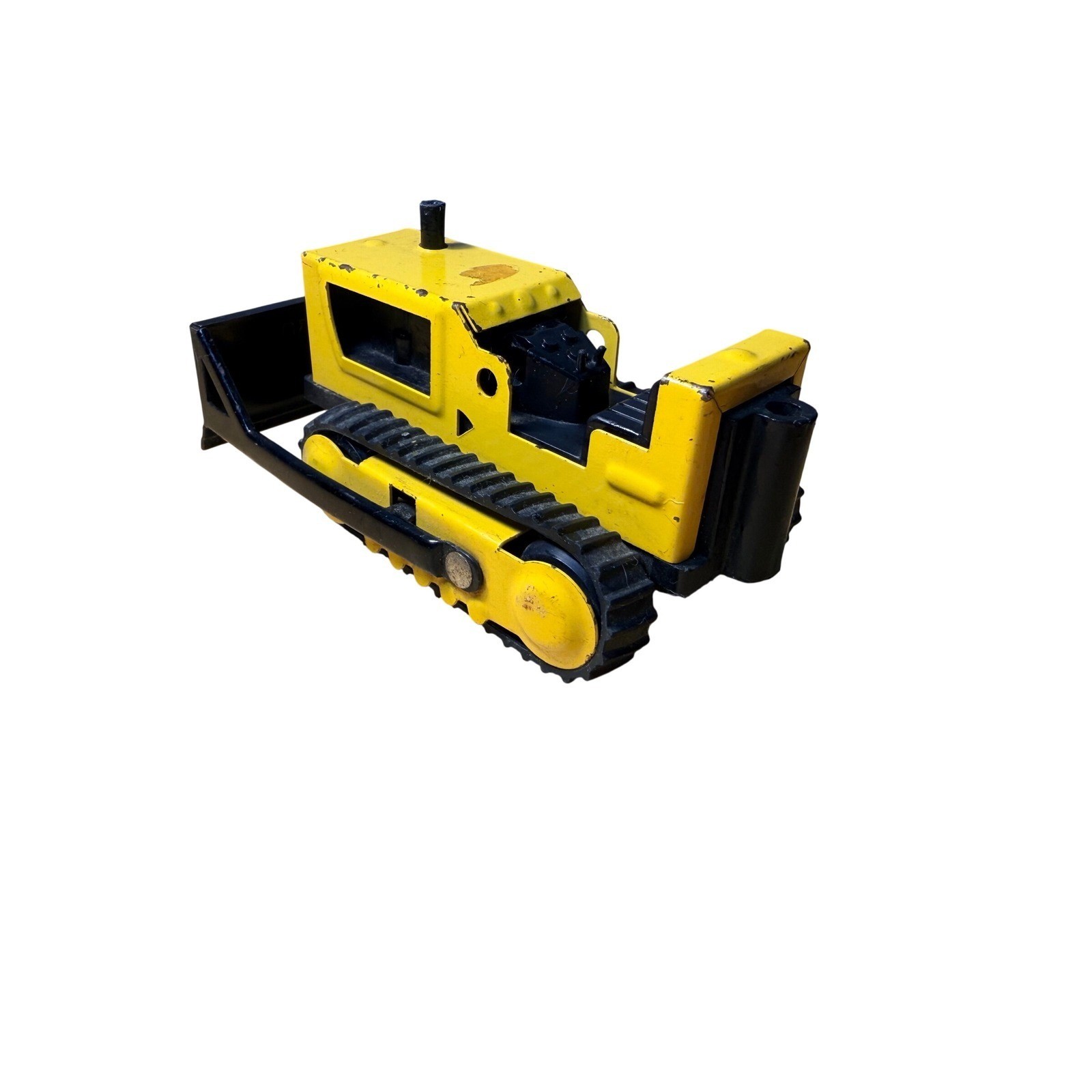 Tonka Bulldozer VTG 1970s Pressed Steel Yellow Black Construction Nostalgic Toy