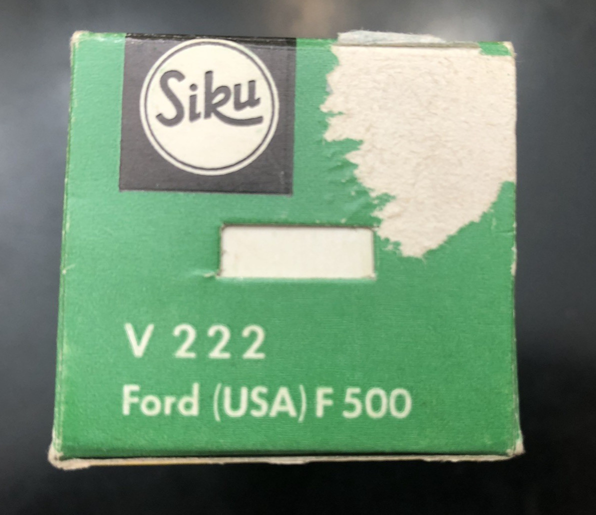 Siku #V 222 Ford F500 F 500 Green Truck Diecast Model Boxed – Rare