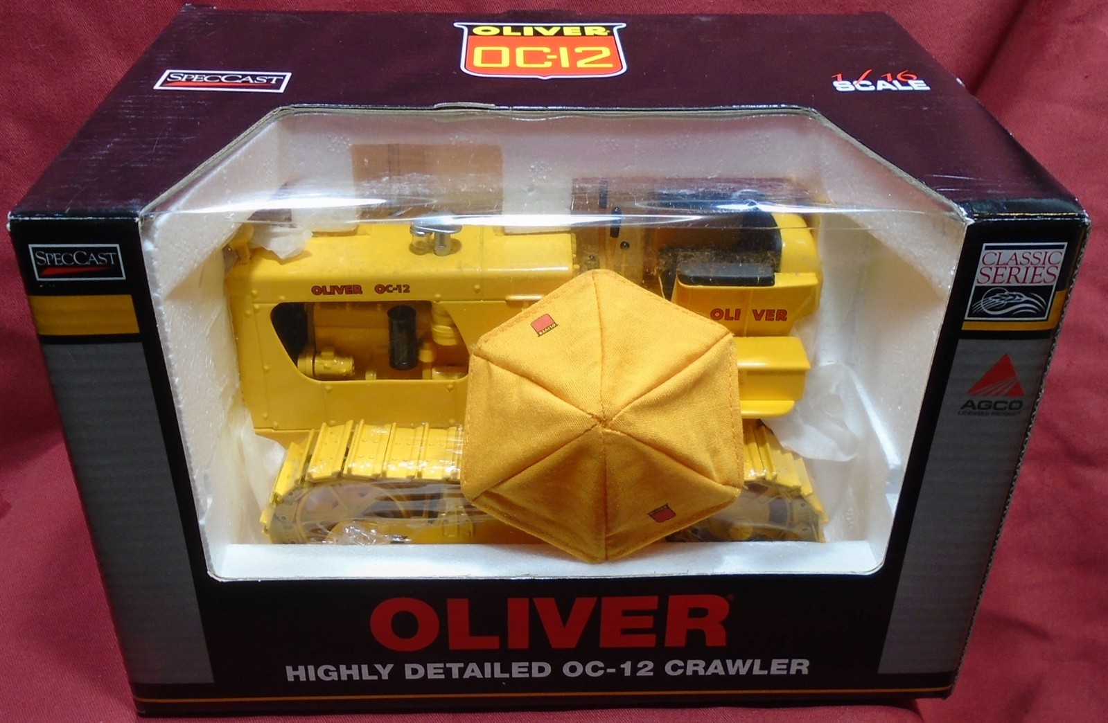 SpecCast 288 Oliver OC-12 Gas Crawler Tractor w/Umbrella 1/16 Scale SCT288