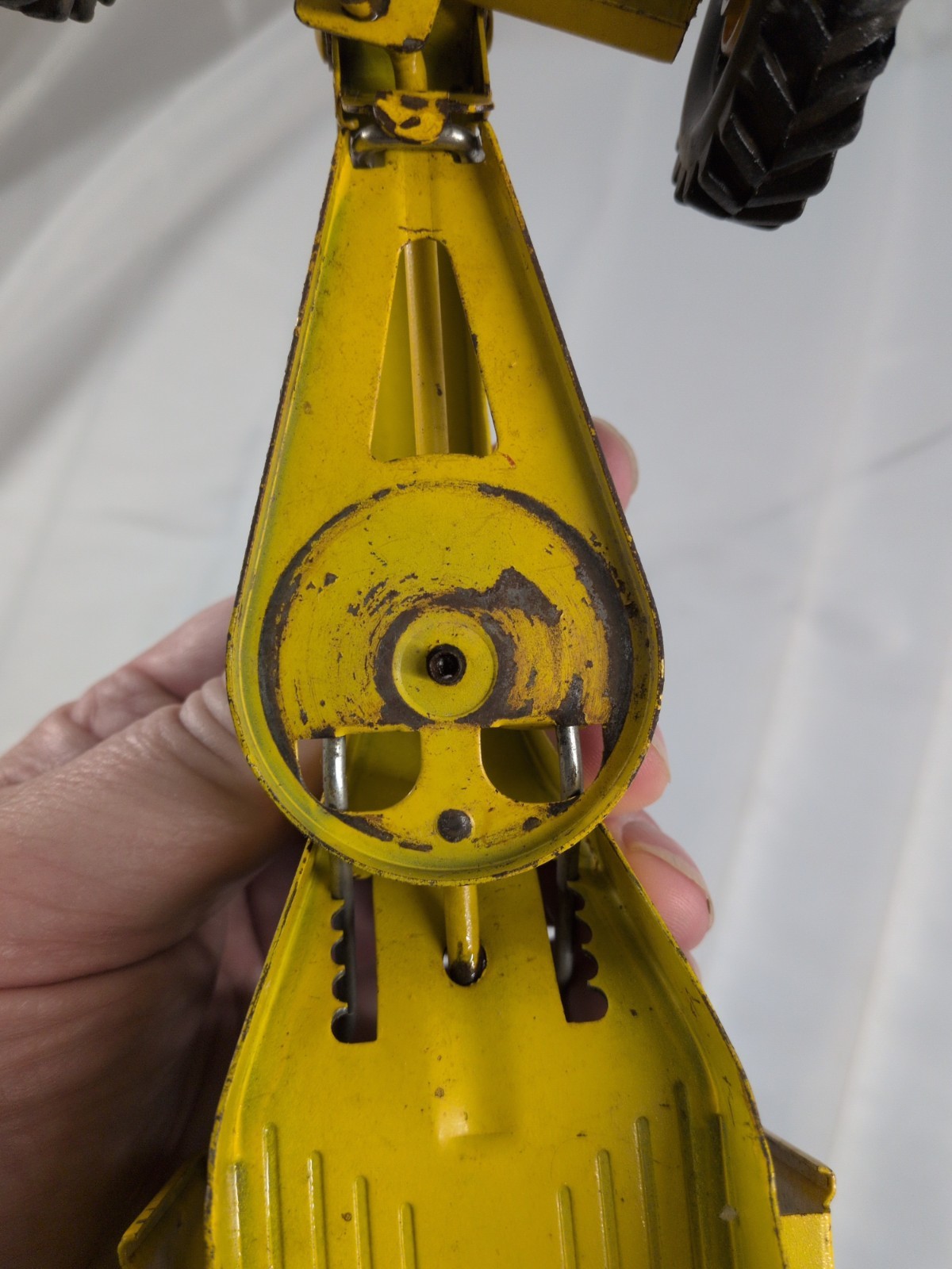 Vintage 1960&rsquo;s Tonka Mini Tonka Road Grader Missing Blade Pressed Steel Toy