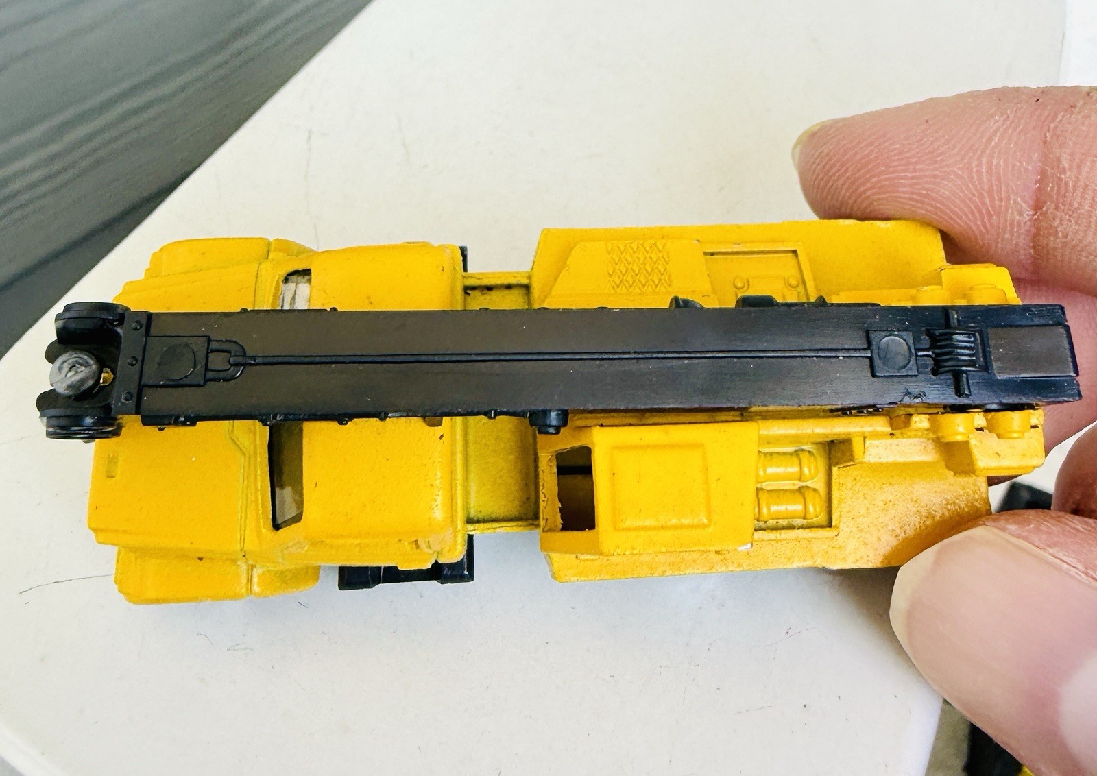 1980s MAJORETTE CONSTRUCTION TRUCK CRANE BOOM 1:100 283 251 DIE CAST SERIES 200