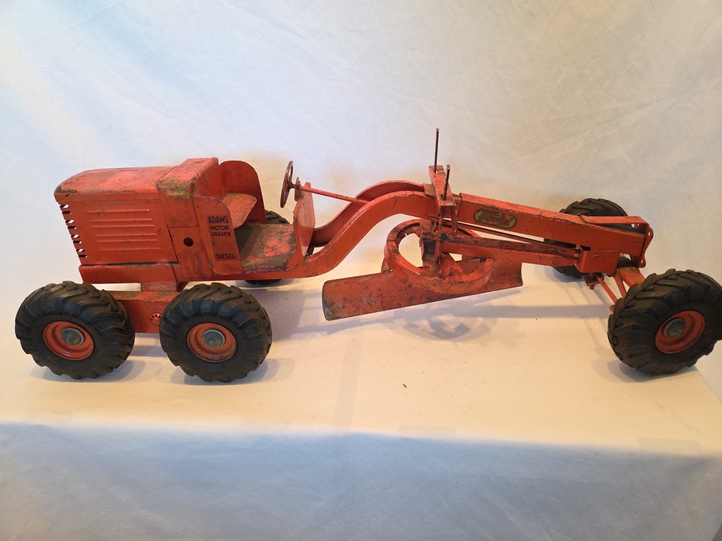 Doepke Model Toys Adams Road Grader Diesel Motor Steel 1950&rsquo;s Vintage Fair Cond