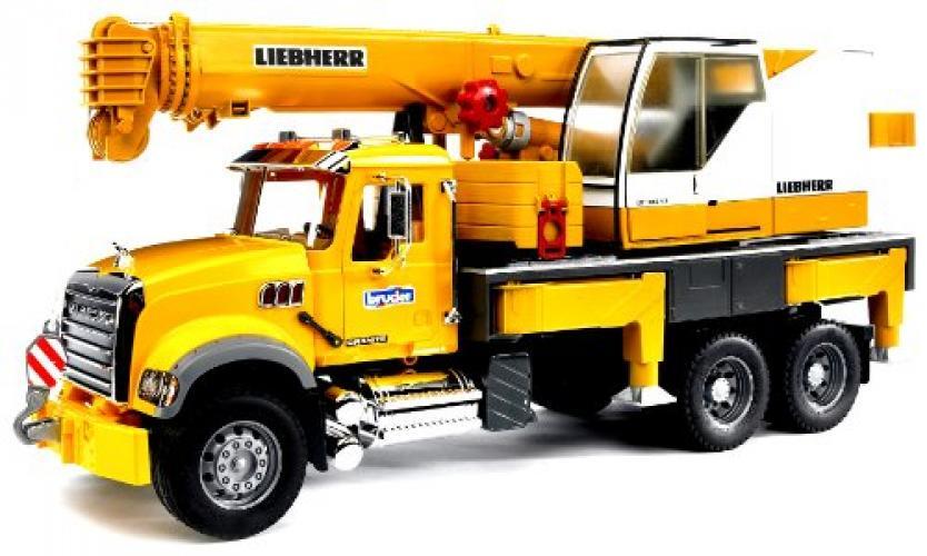 Bruder 02818 Mack Granite Liebherr Crane Truck