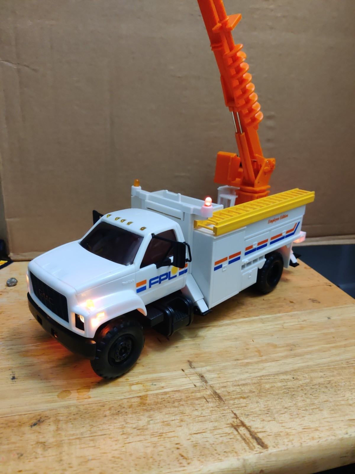 GMC TopKick DG Productions 1996-2-1 FPL Power Pole Setter Auger Digger Truck