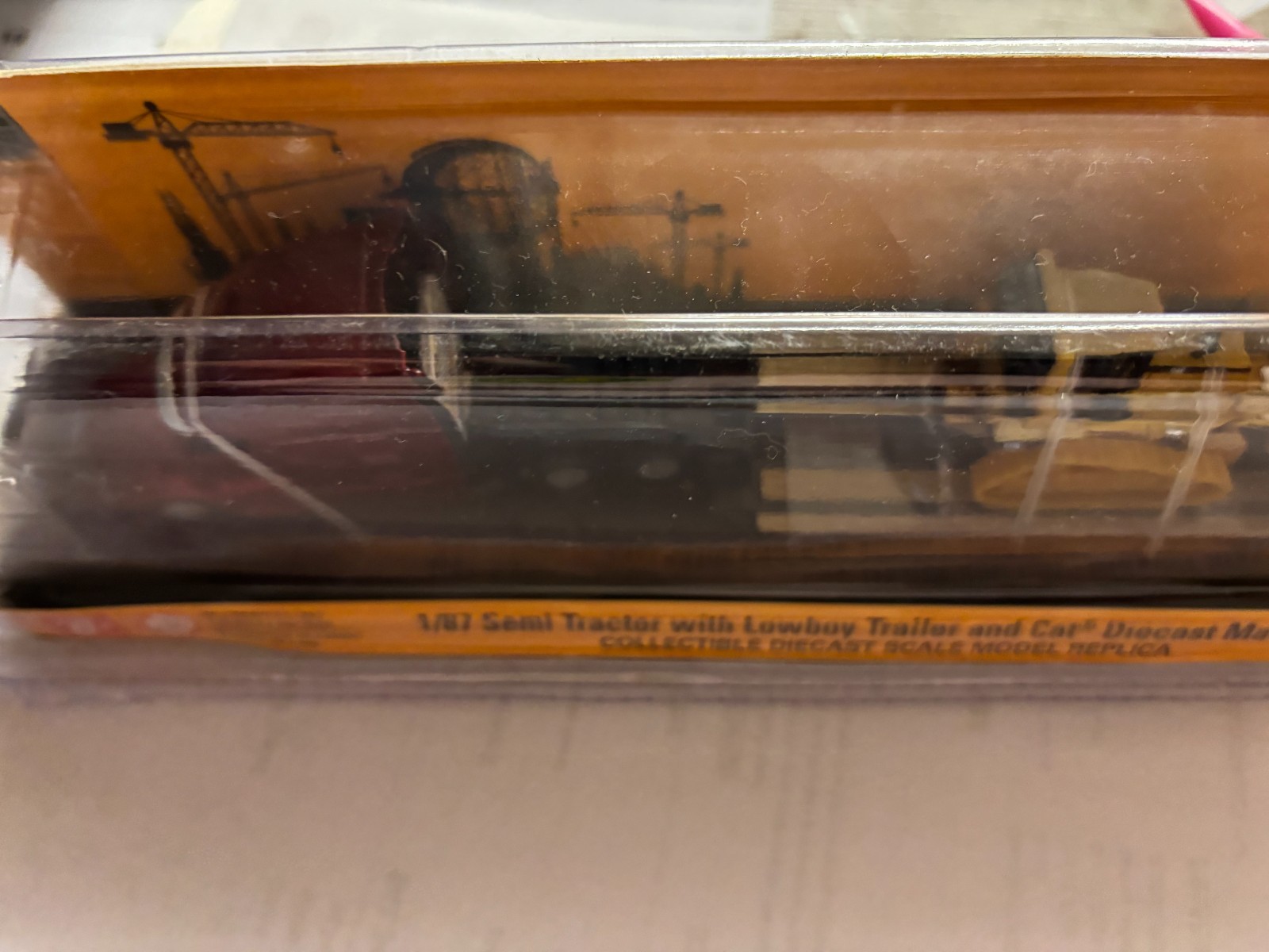 1/87 DIECAST MASTER SEMI LOWBOY CAT D5M DOZER # C 38