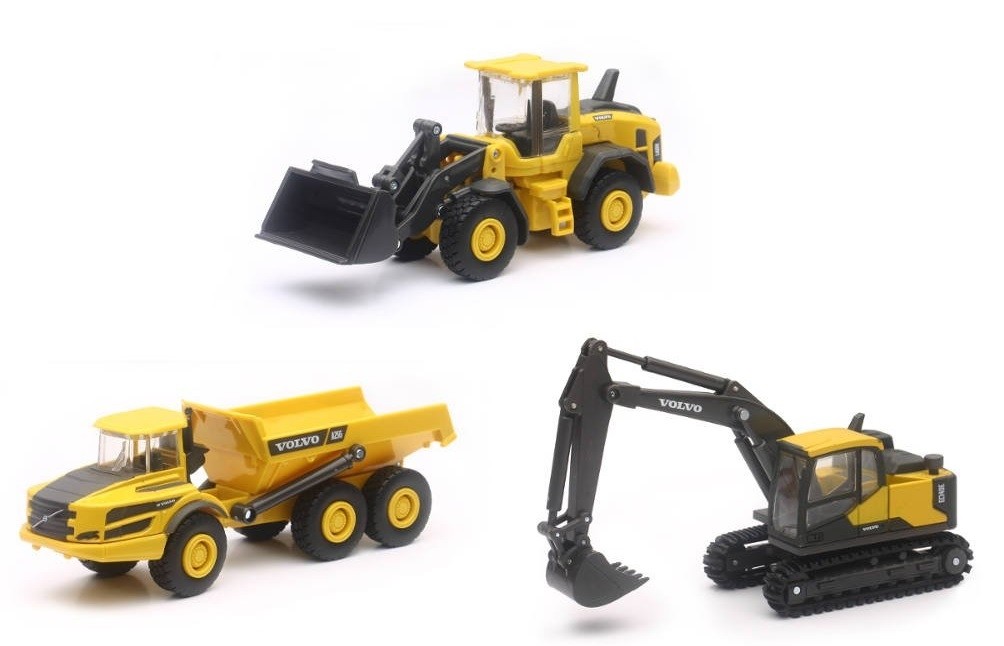 NEWRAY – Volvo EC140E excavator, Volvo L60H loader, Volvo A25G dump truck – – …