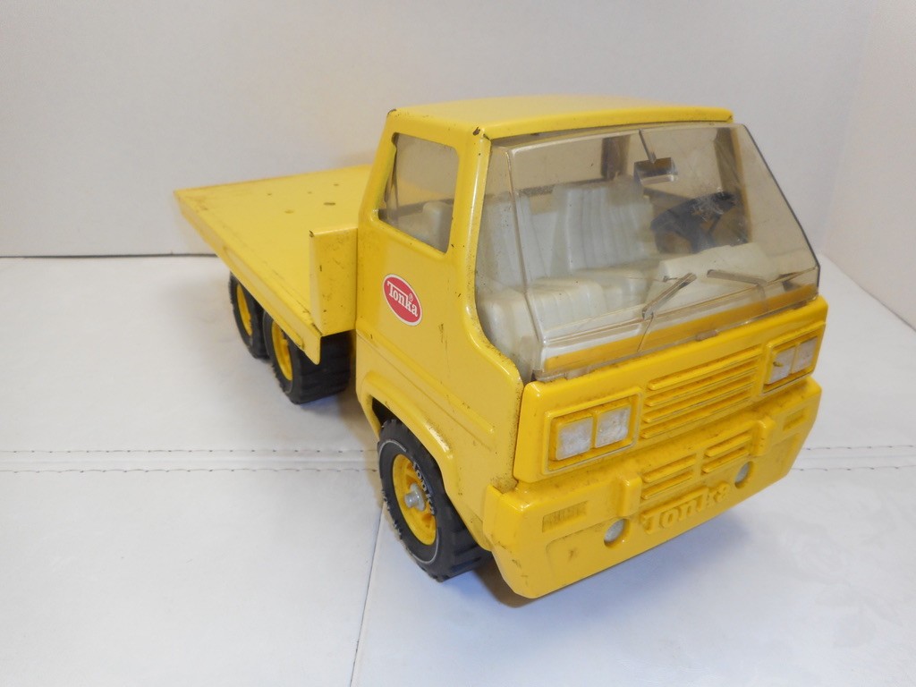 1970s Tonka Pressed Steel Flat Bed Toy Truck