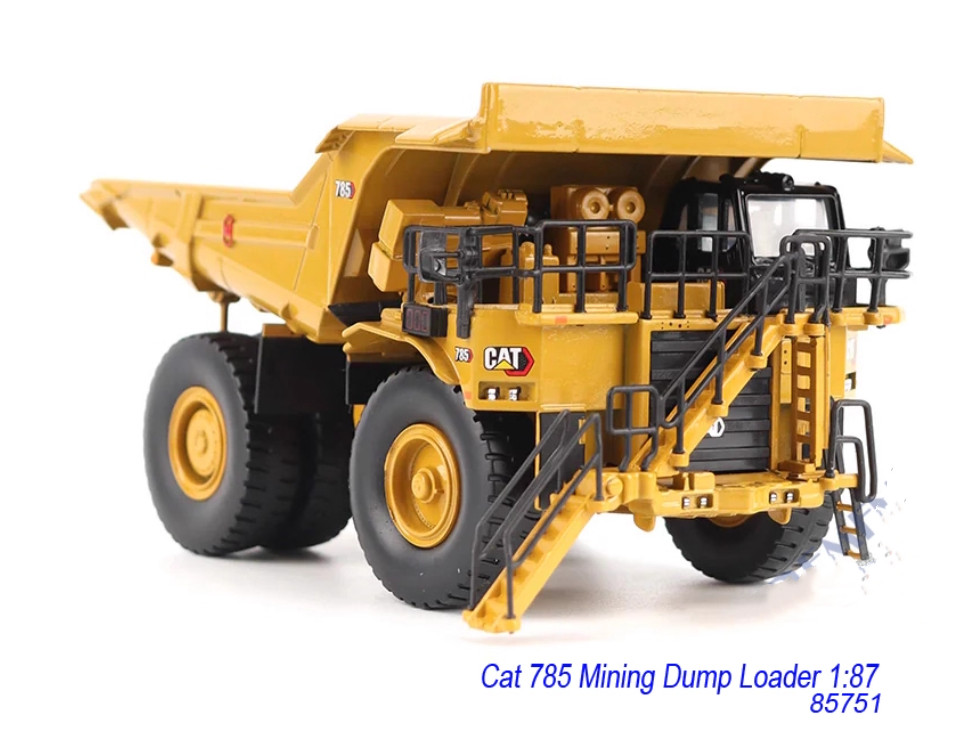 1:87 DM CAT 785 Mining Truck Dump Truck Construction Machinery Diecast Model