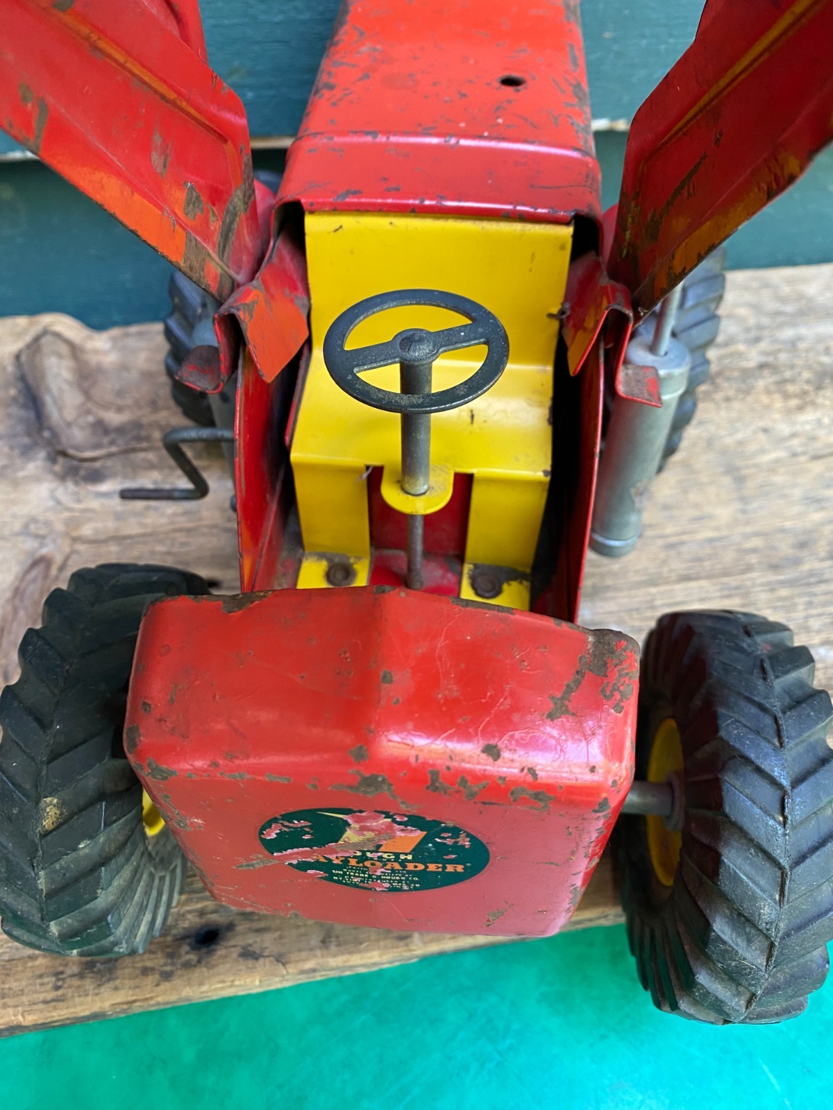 Vintage Nylint Toys Pressed Steel HOUGH Payloader Front End Loader Toy 1950&rsquo;s