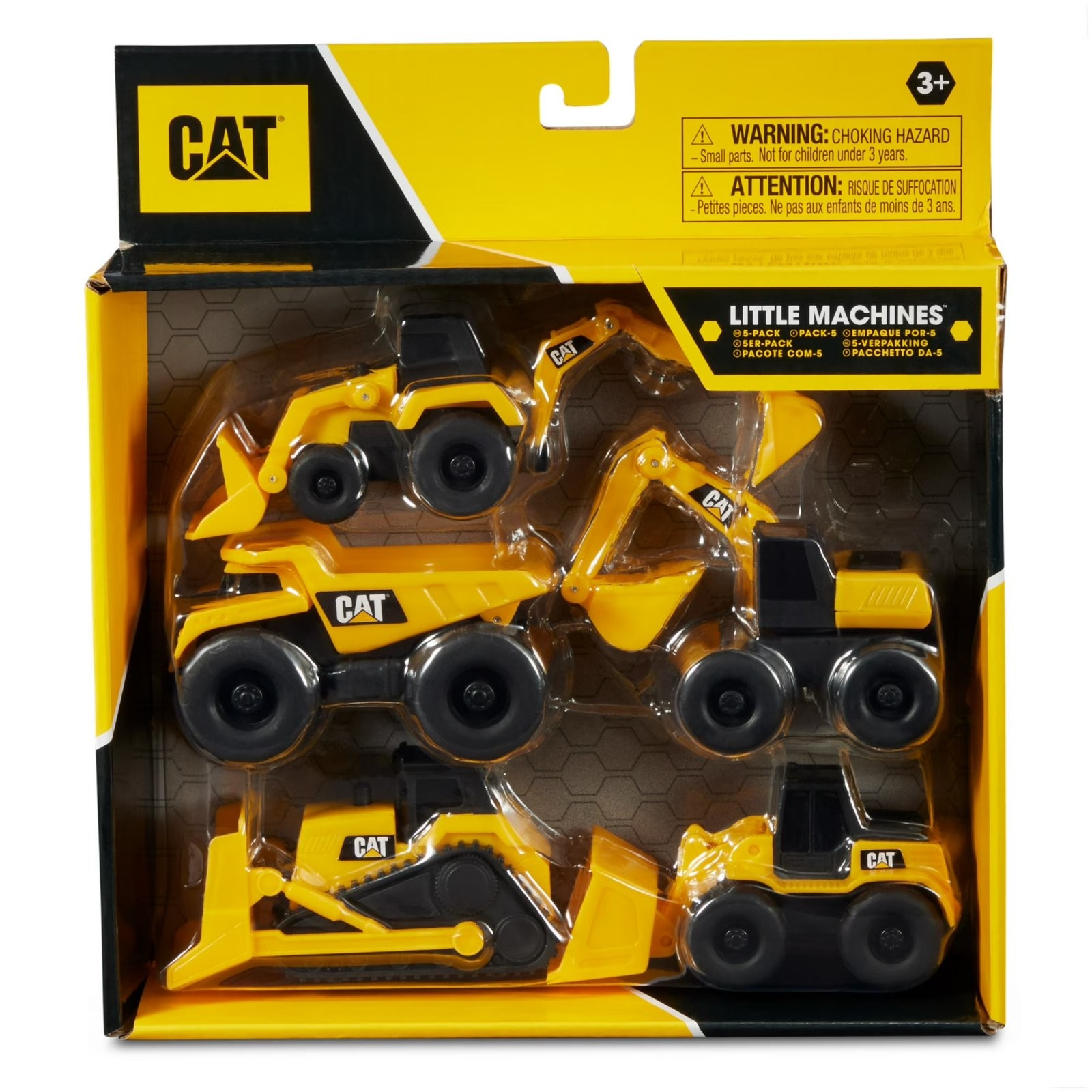 CAT Construction Toys, Little Machines 5pk Truck Toy Set