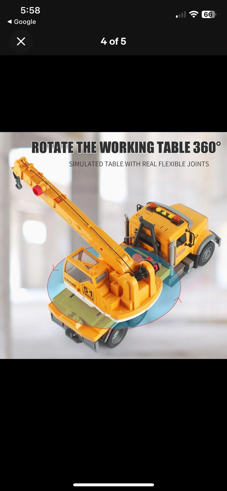 Crane Truck Toy Construction for Kids – Extendable Arm, Sounds, Lights!! FUN!