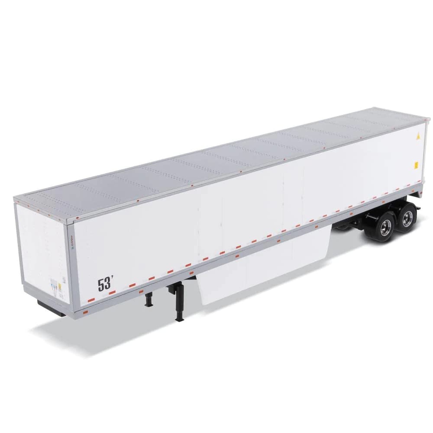 53&prime; Dry Cargo Van Trailer White Transport Series 1/50 Diecast Model by Diecas…