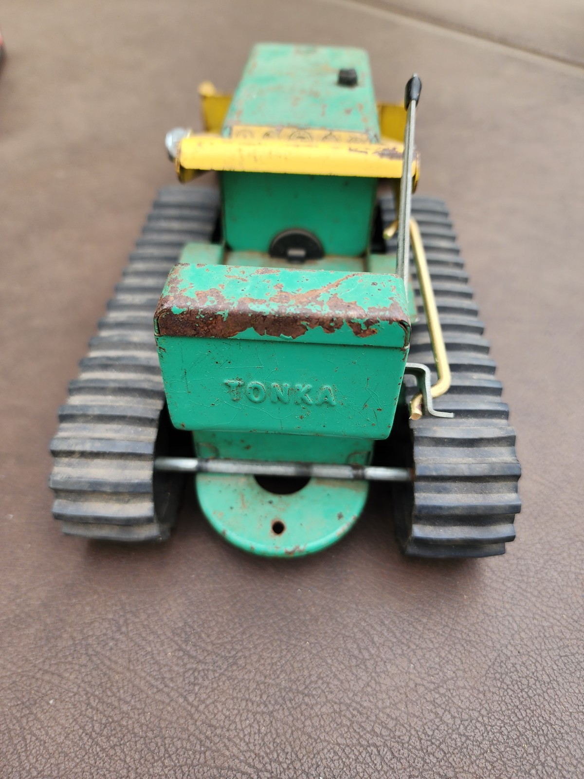 Tonka 1962 Green and Yellow Front Loader vintage #402