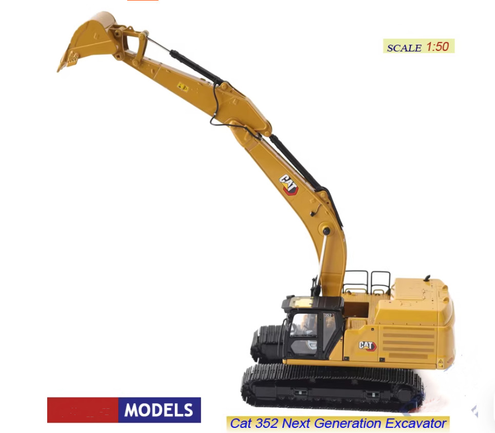 1:50 DM CAT 352 Next Generation Excavator Construction Machinery Diecast Model