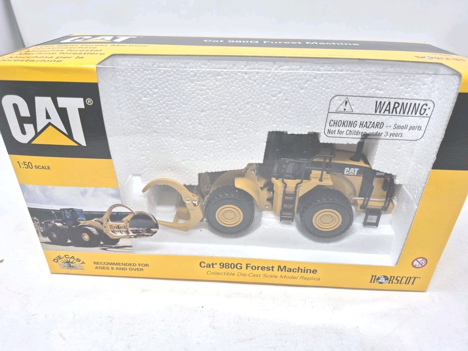 Norscot Cat 980G Forest Machine #55026 Die Cast Model 1:50 New in Box