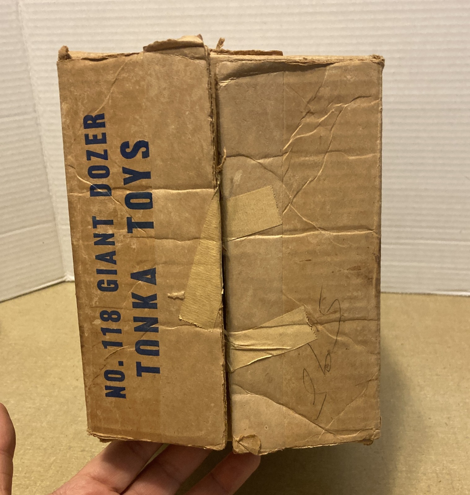 Vintage 1961 Tonka No. 118 Giant Dozer EMPTY BOX