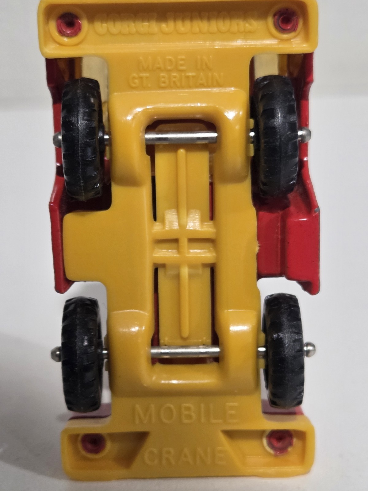 Vintage 1973 Corgi Juniors Mobile Crane GREAT BRITAIN R375 Die-Cast