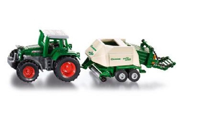 SIKU 1628 BLISTER PACK Fendt Favorit 926 Vario Tractor Krone Baler Diecast Model