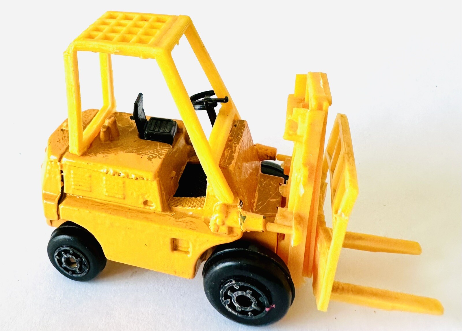 Zylmex Fork Life Truck P315 Forklift Yellow Made in Hong Kong 2.75” Length Toy