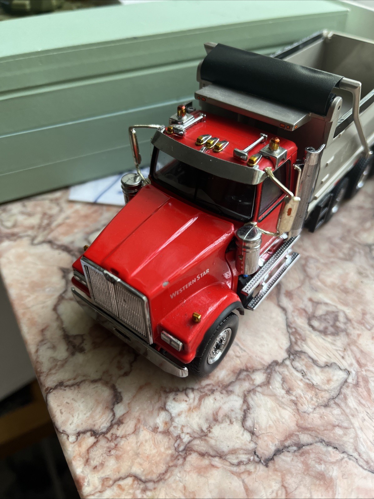 DieCast Masters 71067 1:50 Western Star 4900 SF Dump Truck w/Red Cab & Dump Body