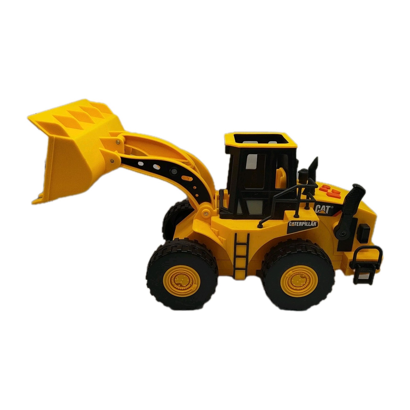 Toy State Industrial CAT Caterpillar Construction Front Loader Toy 12&Prime; Yellow