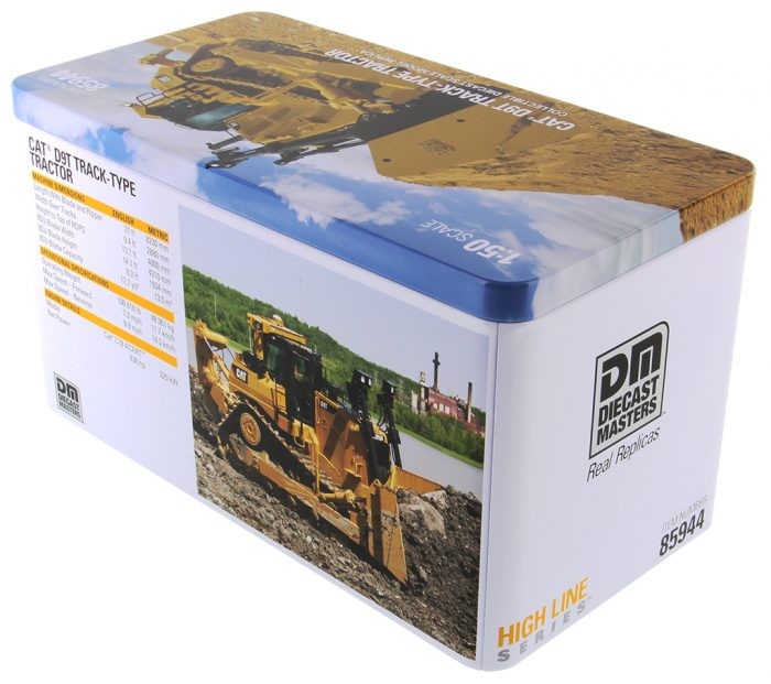 DIECAST MASTERS,Bull CATERPILLAR D9T with driver and metal box, 1/50, DCM85944