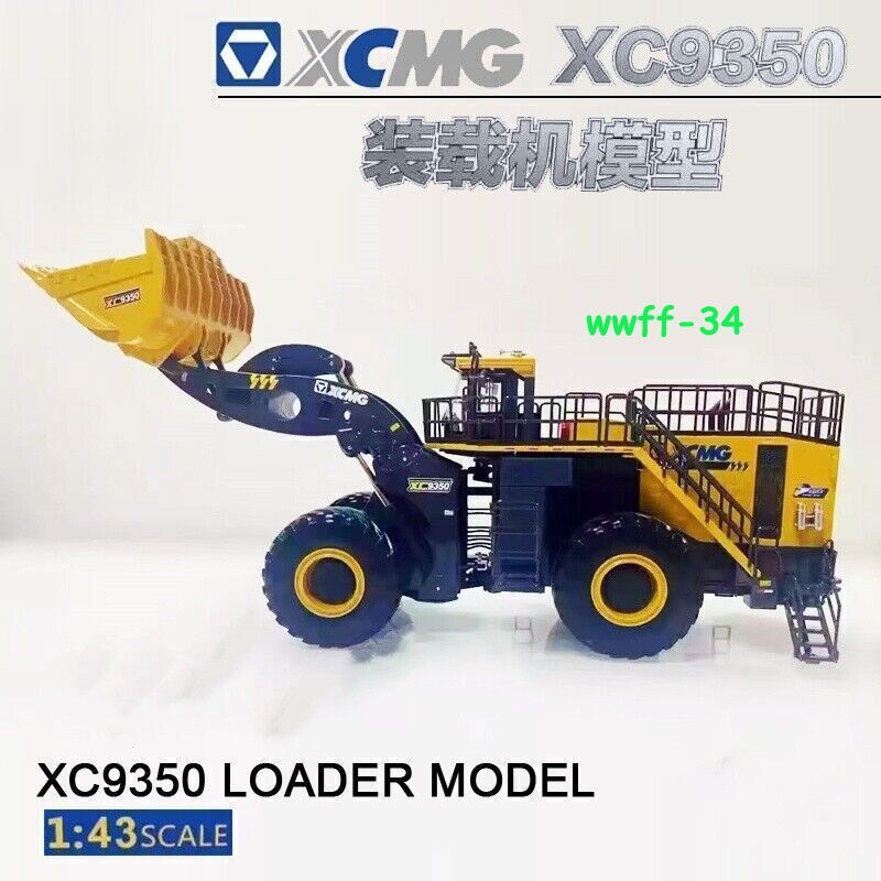 XCMG XC9350 Mining Wheeled Loader 1/43 Diecast Model Construction Equipment