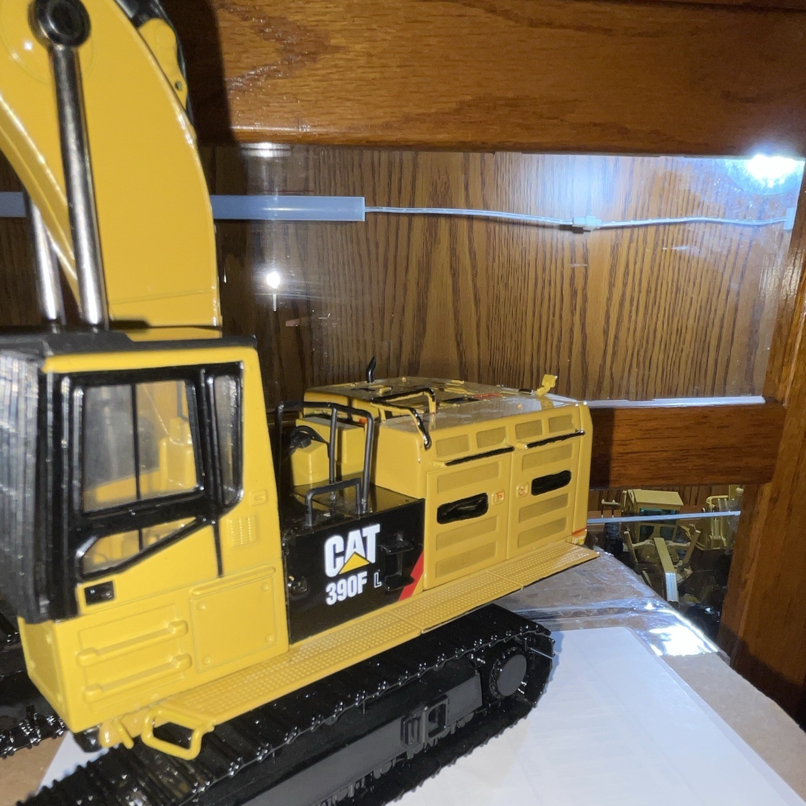 CAT 390F L Tracked Excavator Diecast Model Yellow Black Construction