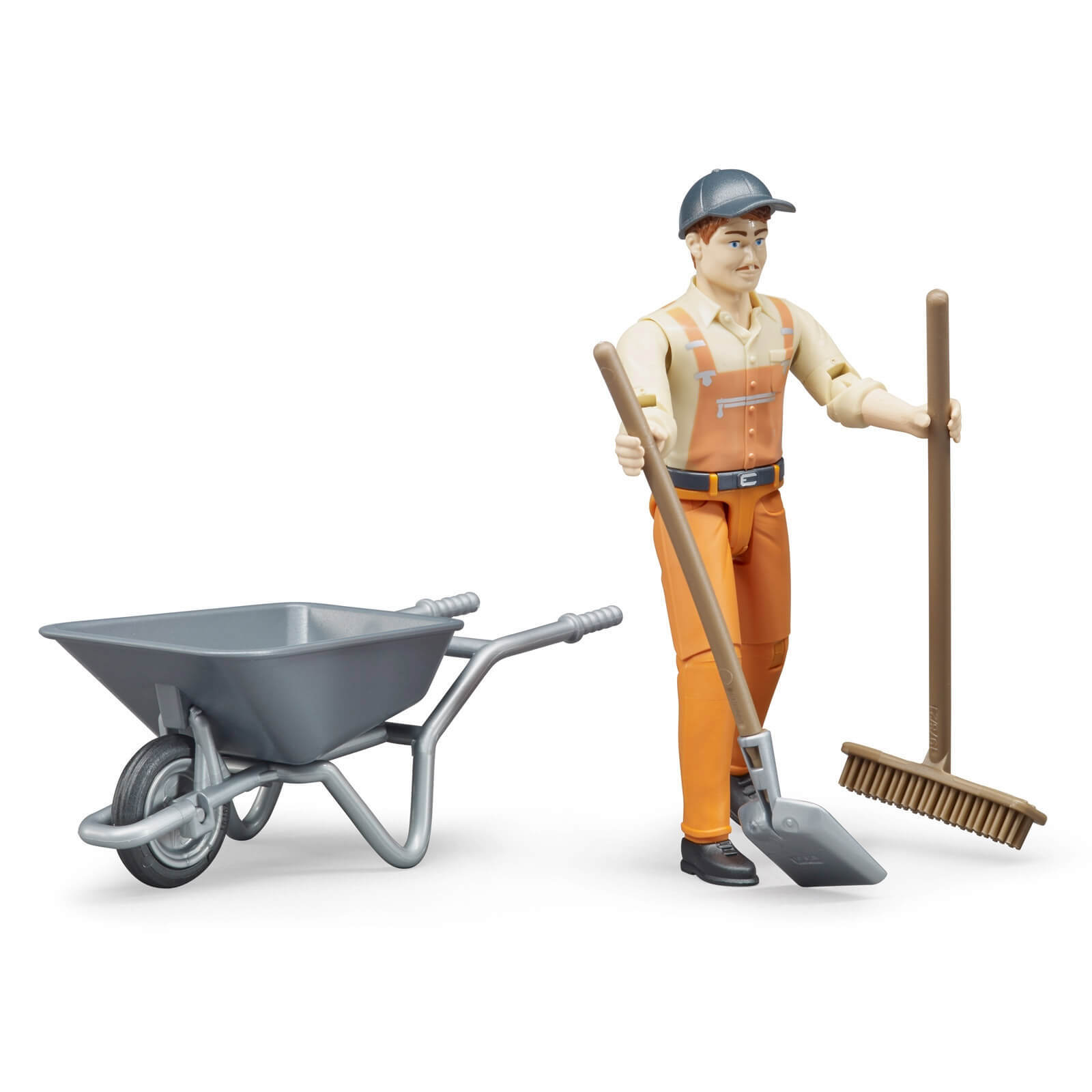 Bruder #62130 BWorld Municipal Worker Figure with Accessories – New Factory Sea